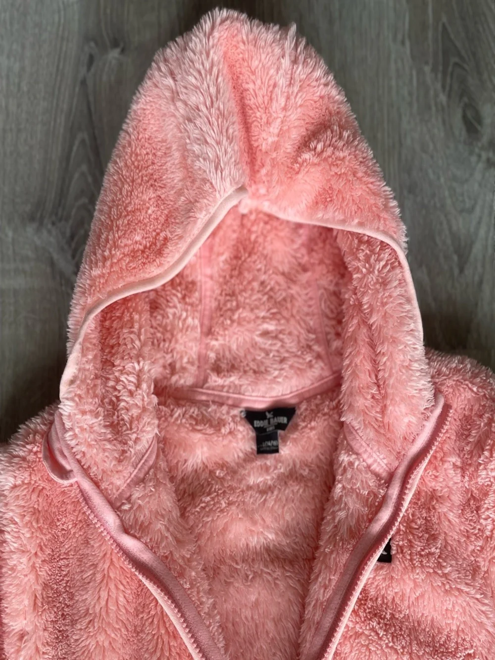Eddie Bauer Kids High Pile Pink Sherpa Fleece Hooded Jacket - Size 14/16